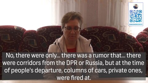 Resident testifies there was no humanitarian aid in Mariupol from Ukraine