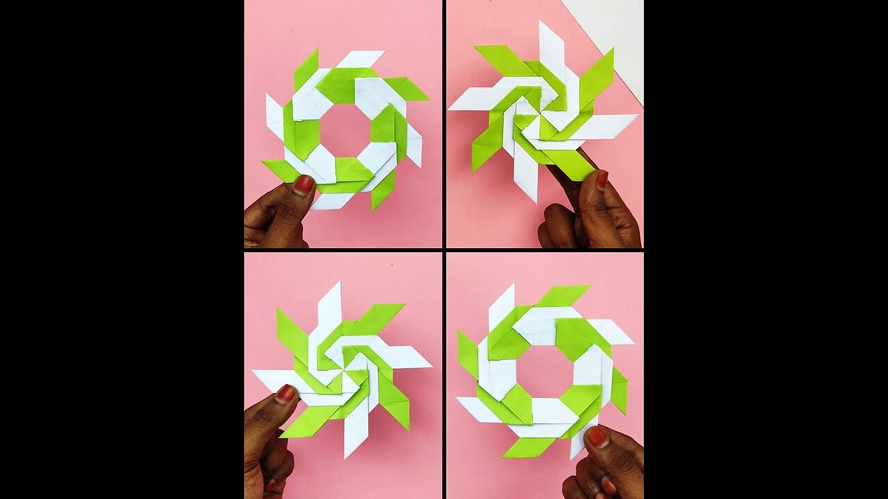 How to make transforming paper ninja star🥷🥷 DIY handmade paper crafts for school project