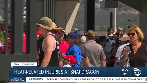 SDFD responds to heat-related injuries at Snapdragon Stadium