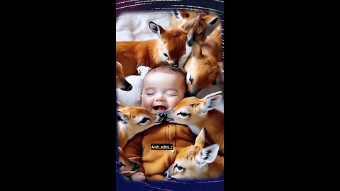 "🐾 Baby’s Laugh + Animal Love = Pure Joy! 👶❤️🤣