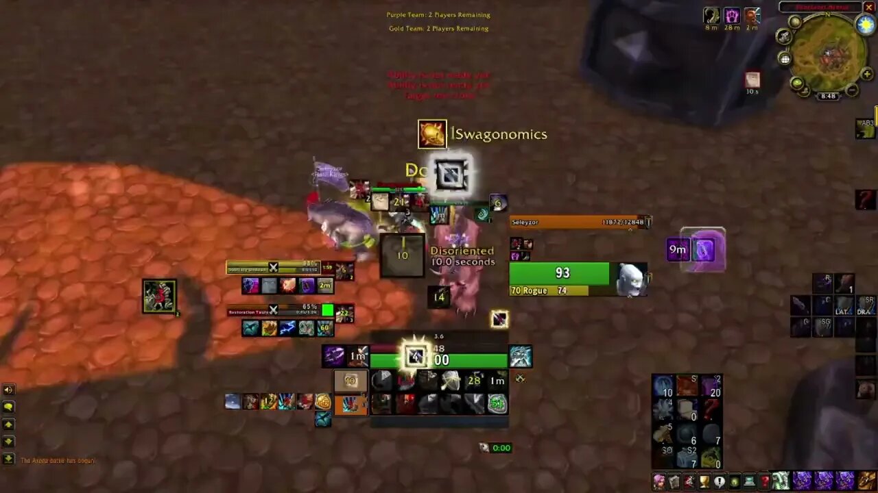 worse rd ingame dont heal his rogue then dont help his druid