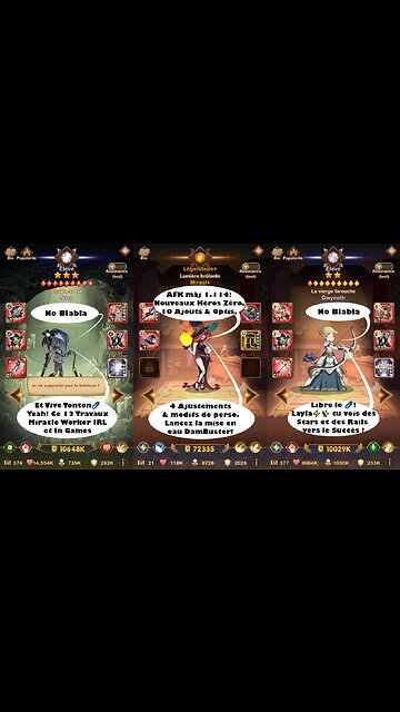 AFK Arena Txt MAJ 1.114 musique no blabla