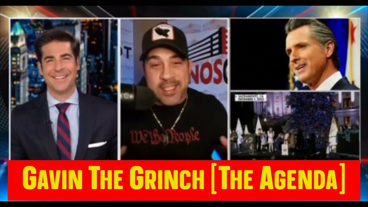 David Rodriguez on FoxNews w/Jesse Watters >Gavin The Grinch [The Agenda]