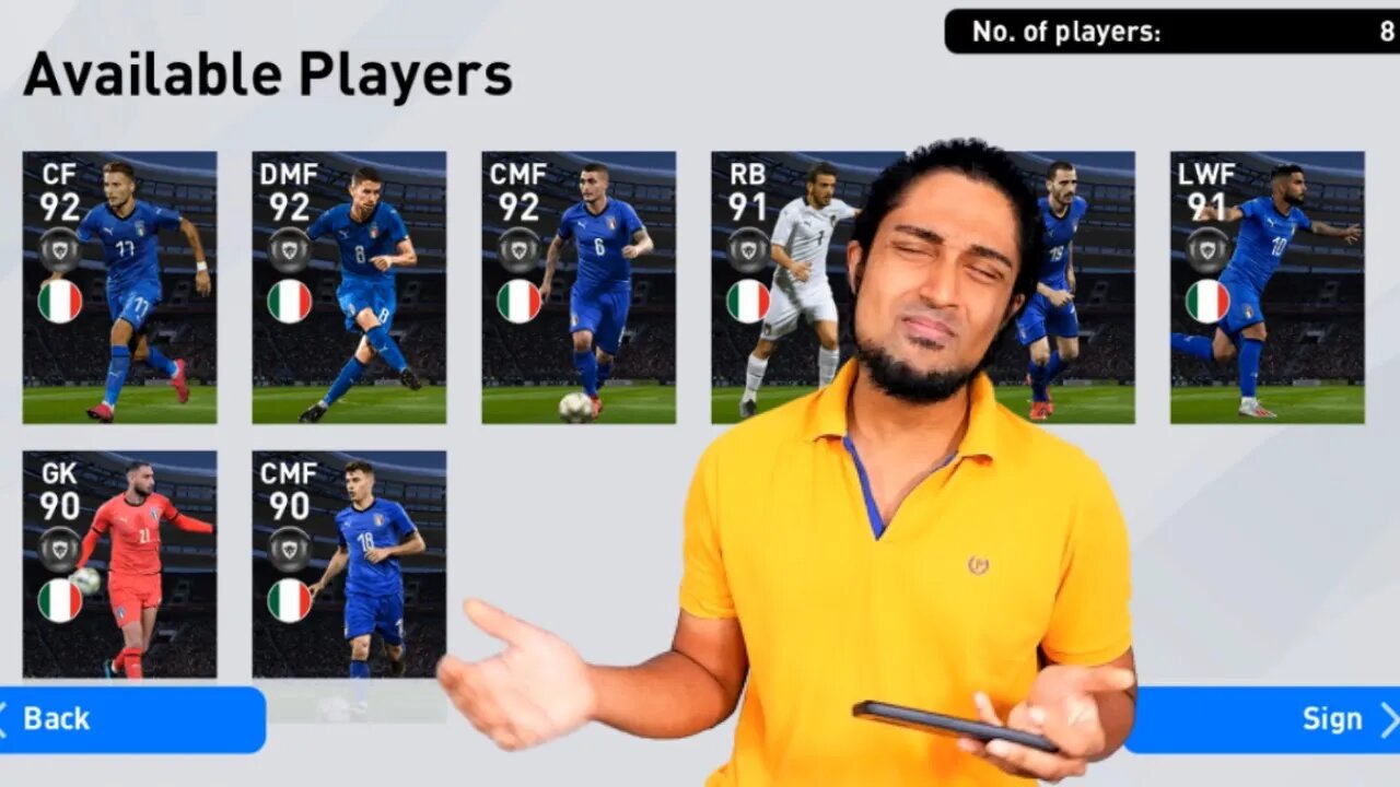 National Team Selection - ITALY PACK OPENING | PES 20 MOBILE