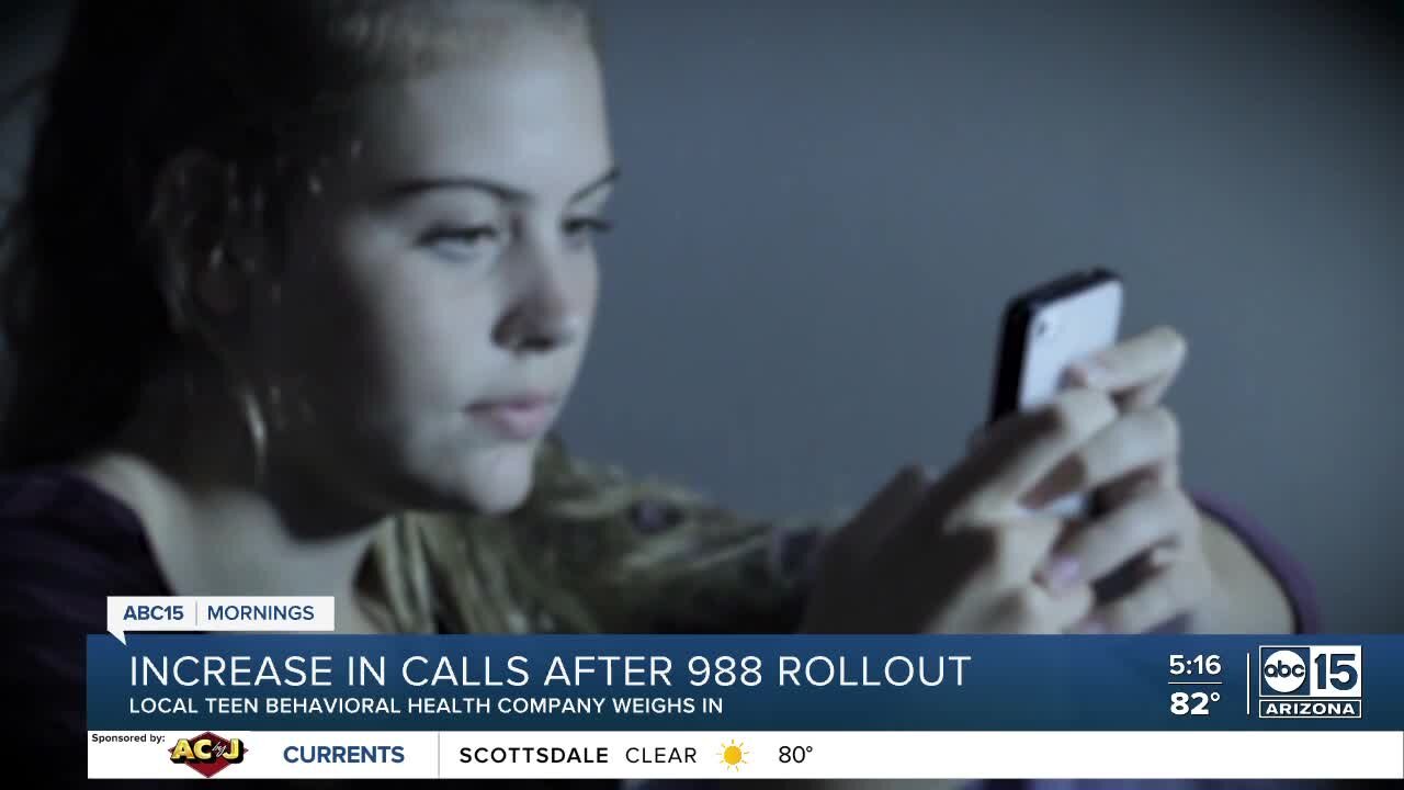 Valley behavioral health company sees boost in calls for help after 988 hotline rollout