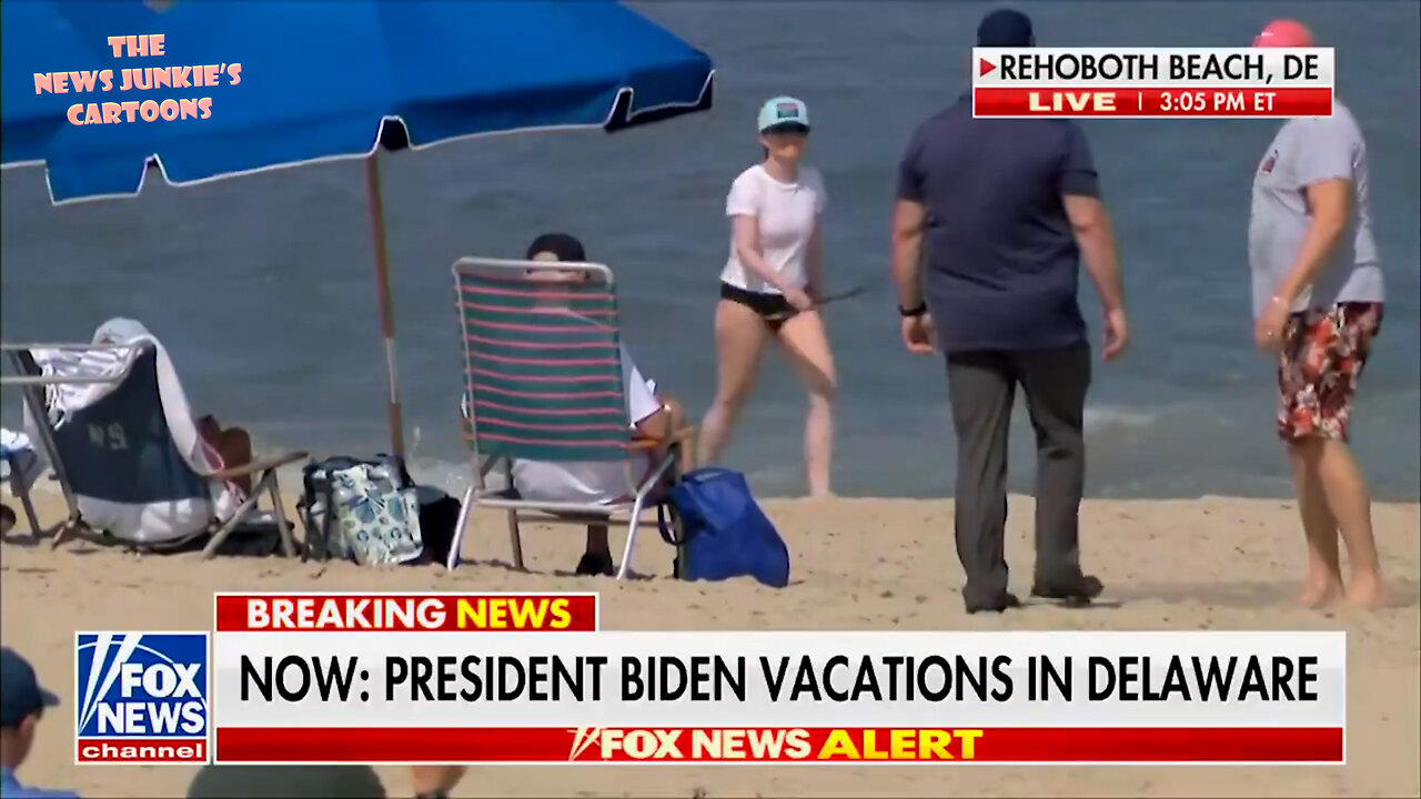 Who is running our country? Creepy Joe is currently lounging on the beach in Delaware as he enjoys his 2nd straight week of vacation. Kamala is nowhere to be found.