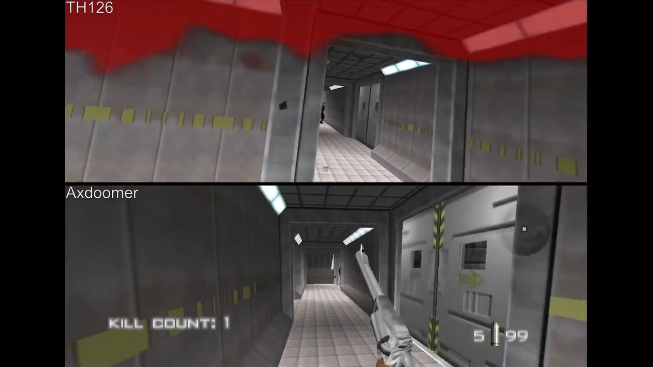 GoldenEye N64 1v1 netplay - TH126 vs Axdoomer - July 27th 2023