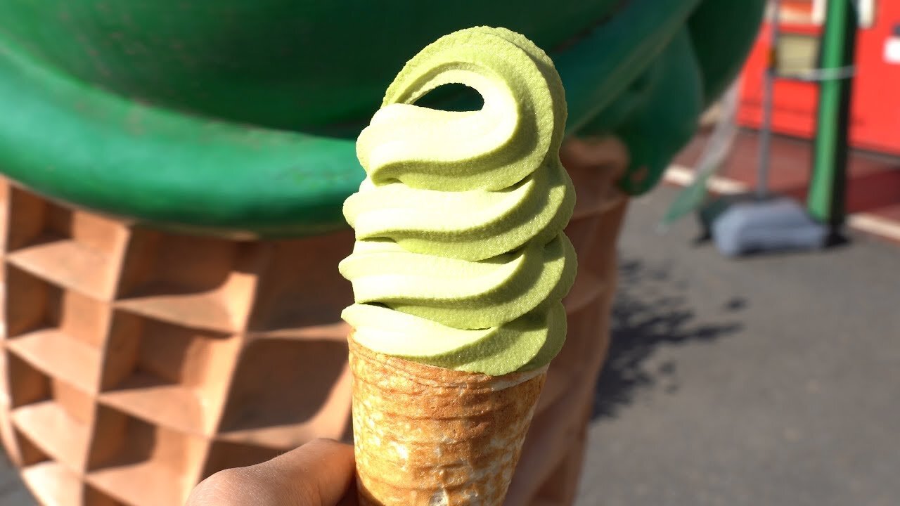 Boseong GreenTea Ice Cream / Korean Street Food / Boseong Green Tea Field, Boseong Korea