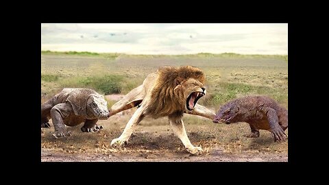 Aghast! The Brutal Moment When the Fierce Lion Couldn't Avoid The Giant Lizard Bites- Wildlife 2023