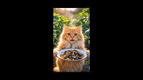 cat cooking