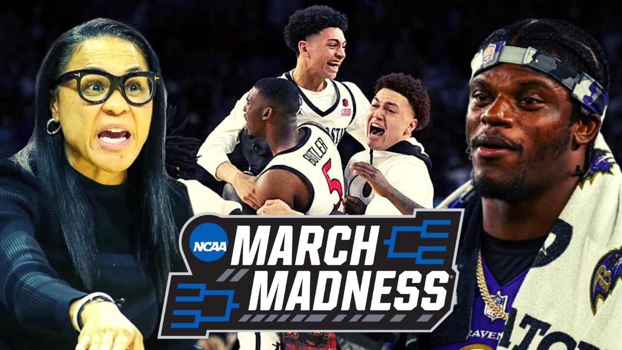 Woke South Carolina Coach MELTDOWN, Final Four BUZZER BEATER For SDSU, Lamar Jackson DRAMA