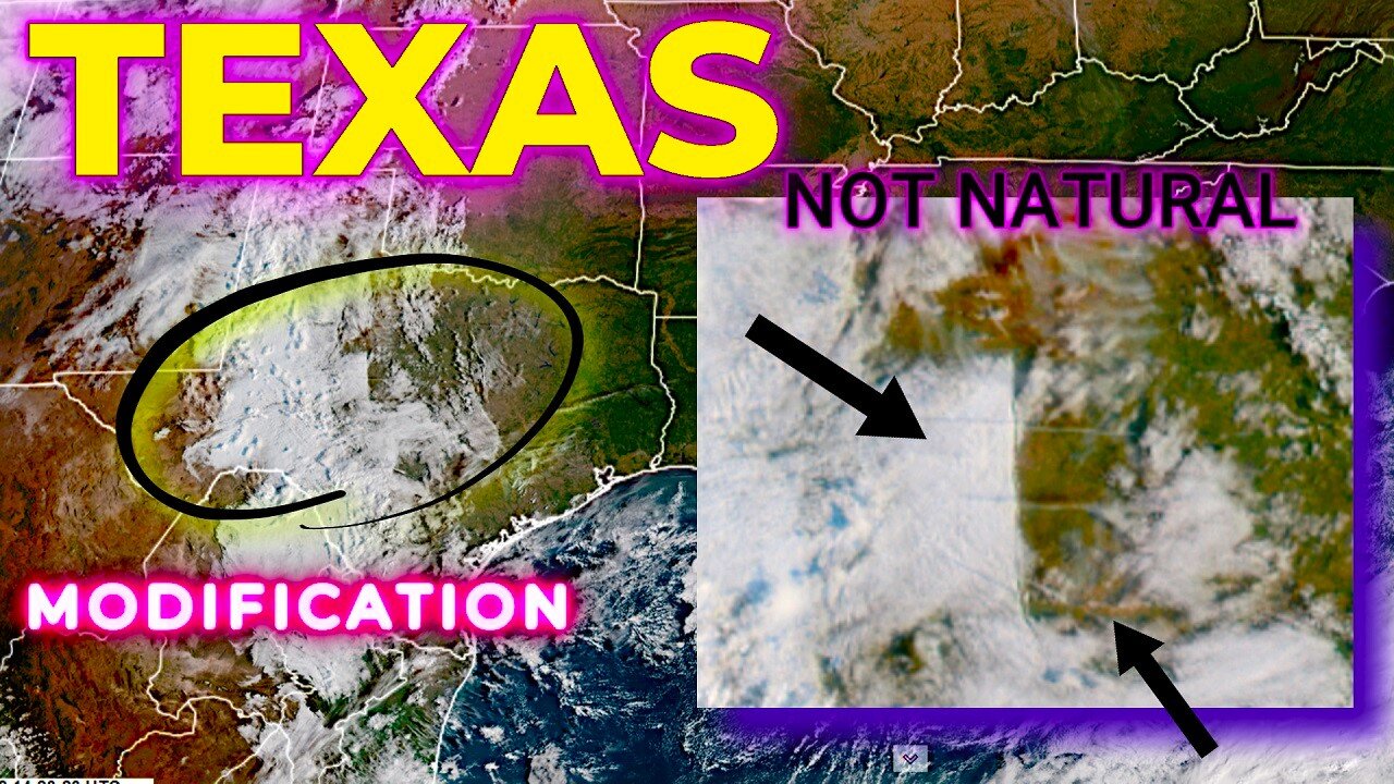 🤯TEXAS Getting BLASTED With WEATHER MODIFICATION!