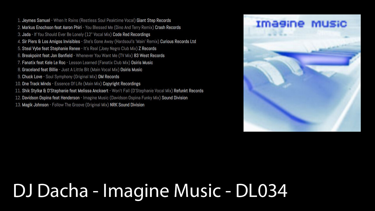 DJ Dacha - Imagine Music - DL034 (Deep Jazzy Soulful House DJ Mix)