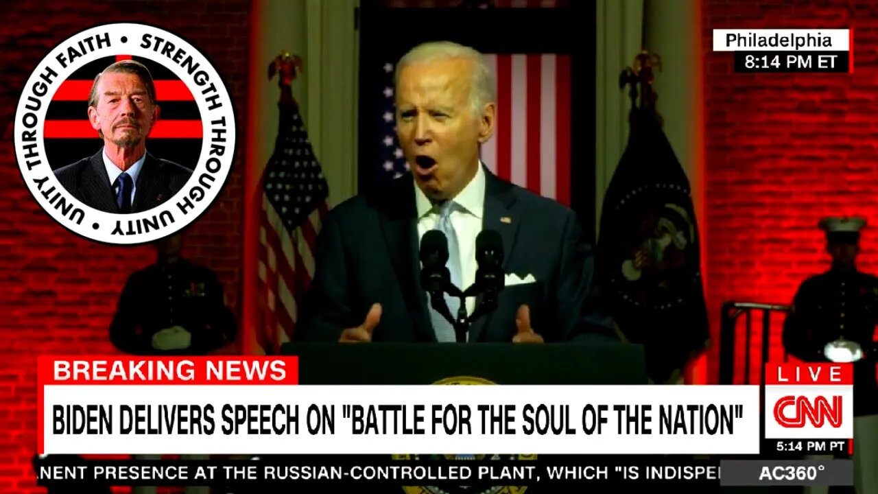 Joe Biden Delivers Adam Sutler "V For Vendetta" Speech