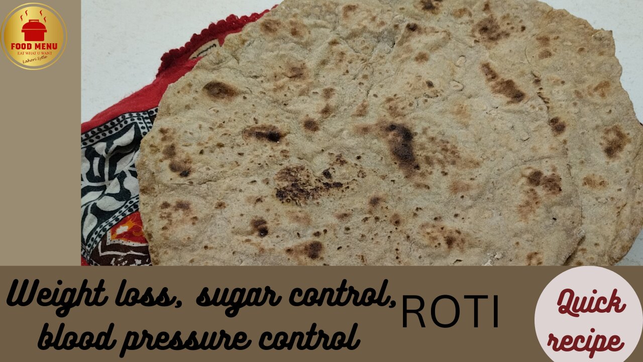 Diabetic Roti By Food Menu | Chapati for Diabetes Control & High Protein | Weight Loss |Healthy Roti