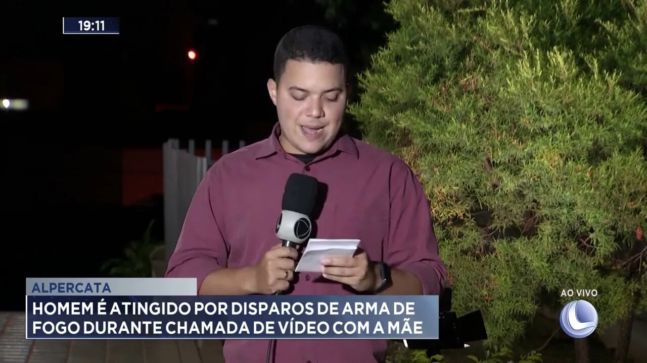 Alpercata: Homem é atingido por disparos de arma de fogo durante chamada de vídeo com a mãe