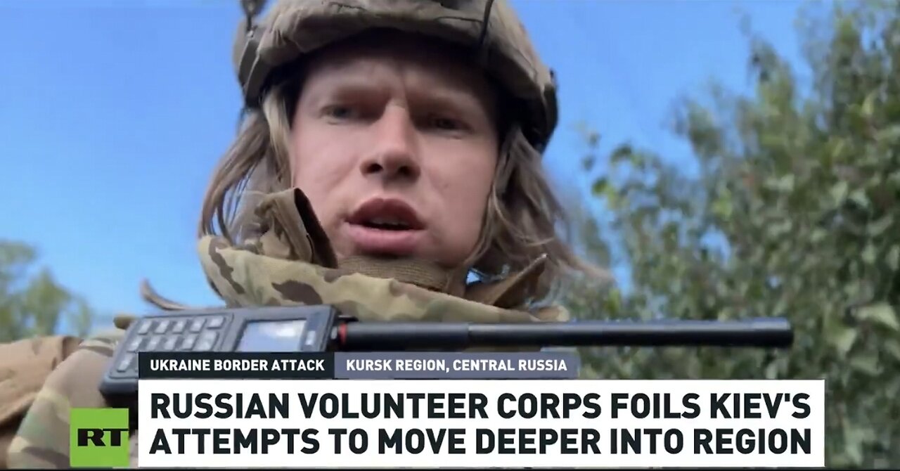 Russian volunteer corps, helping to counter Kiev's attempts, push deeper into the Kursk region