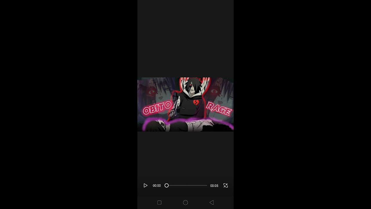 Obito Uchiha Rage 💔