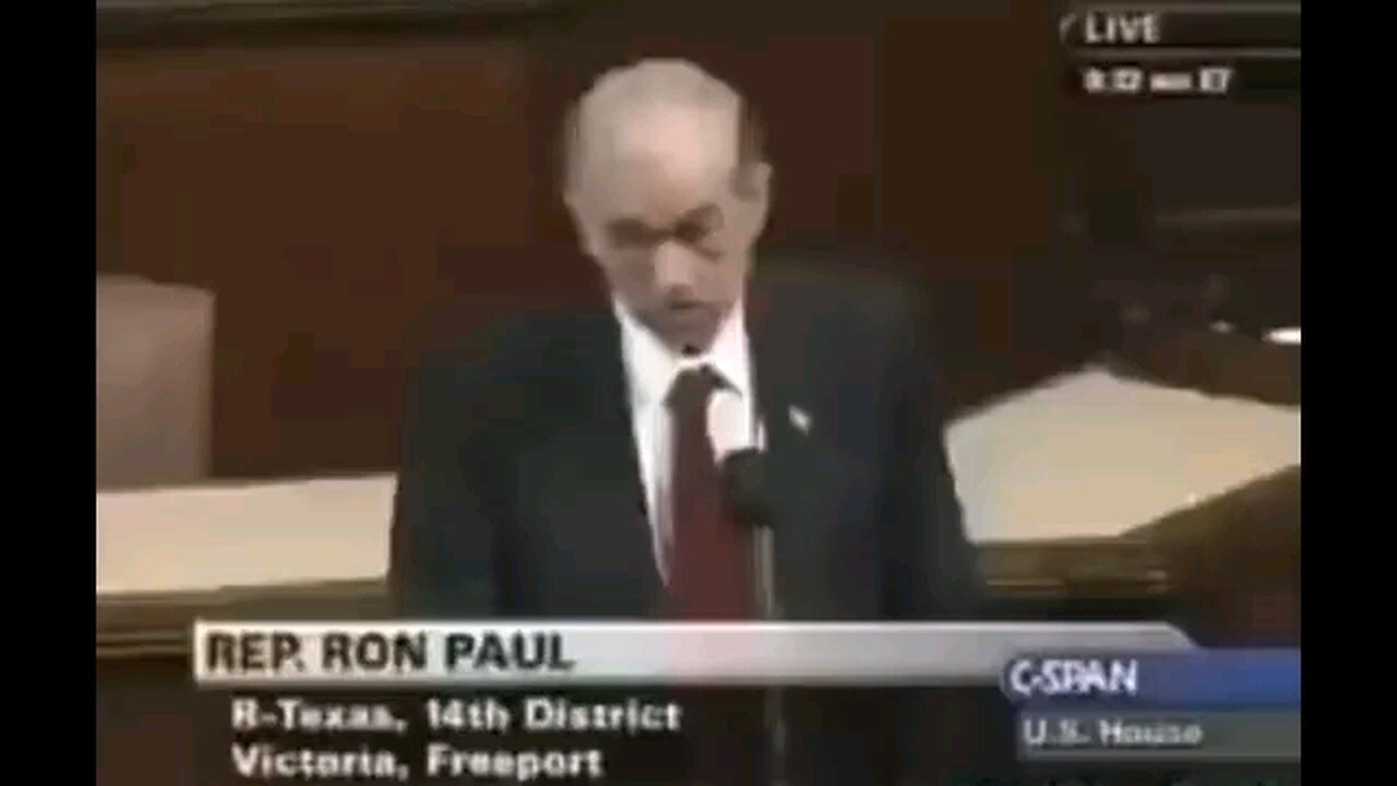 US Senator Ron Paul reminds Congress that Israel created Hamas !!!