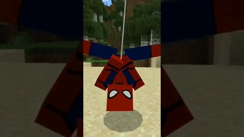 SPIDER MAN NO MINECRAFT 😱😱😱#shorts #viral #fypシ #marvelstudios #spiderman