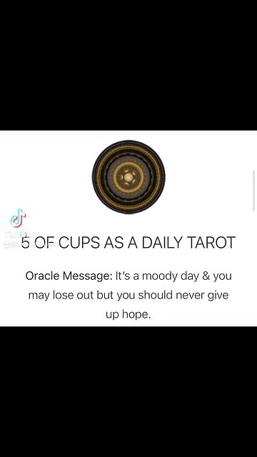 5 Of Cups