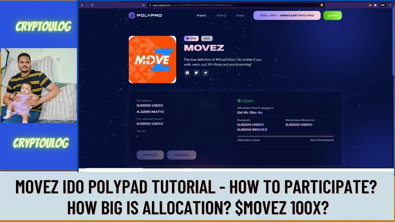 Movez IDO Polypad Tutorial - How To Participate? How Big Is Allocation? $MOVEZ 100X?