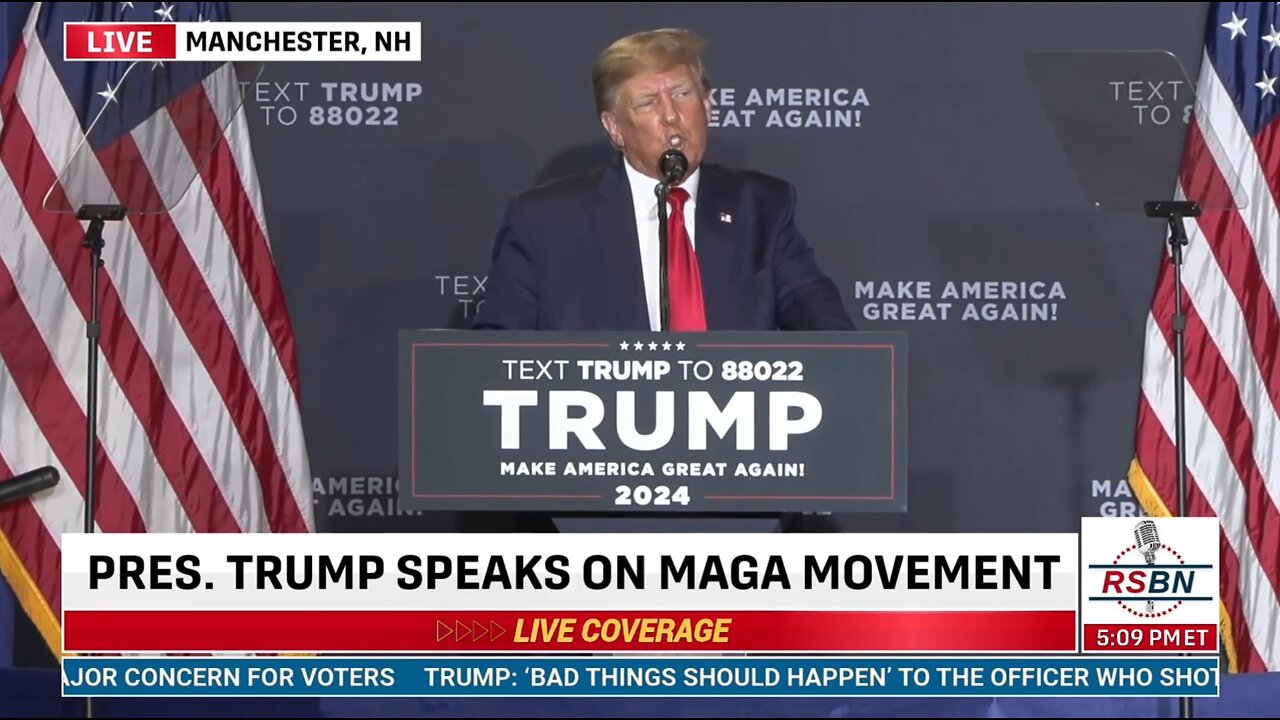 LIVE: Donald Trump Speaking in Manchester, NH...