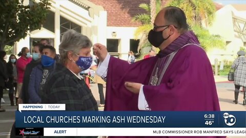 Local churches mark Ash Wednesday