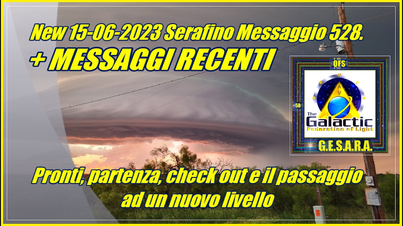 New 15-06-2023 Serafino Messaggio 528. Pronti, partenza, check out e il passaggio ad un nuovo livello