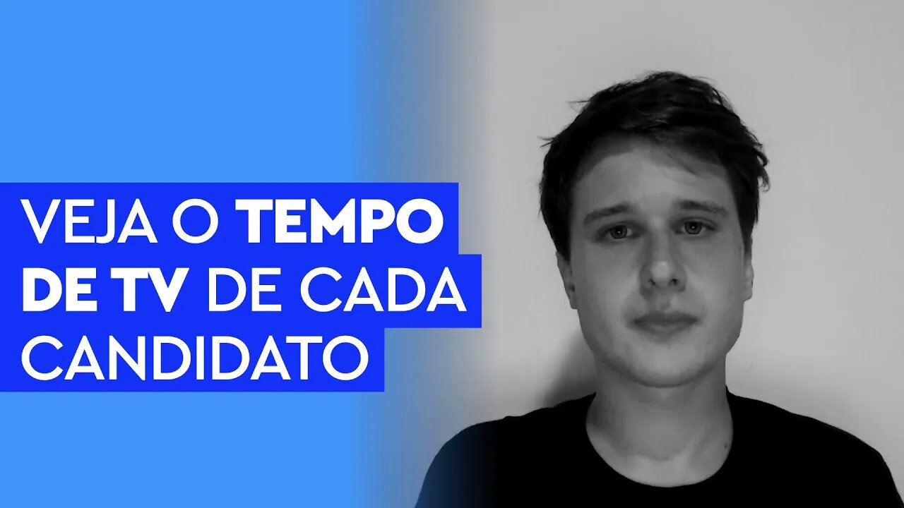 Veja o tempo de TV de cada candidato