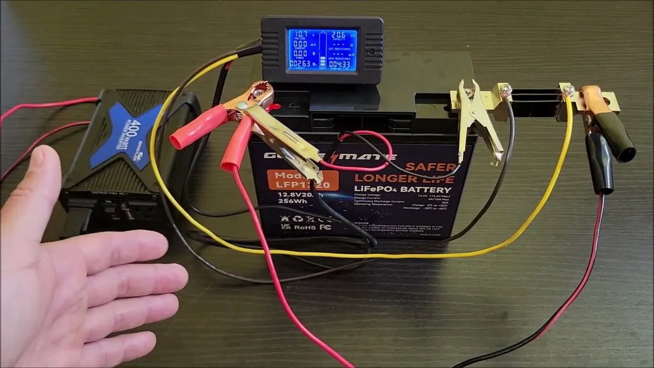 Testing the GOLDENMATE 12V 20Ah LiFePO4 Deep Cycle Battery
