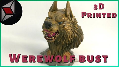 3D Printed Werewolf Bust