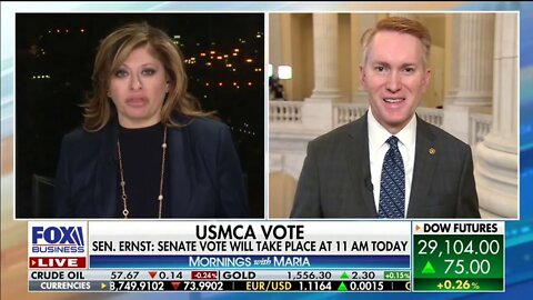 Senator James Lankford Joins Maria Bartiromo on Fox Business to Discuss USMCA Vote