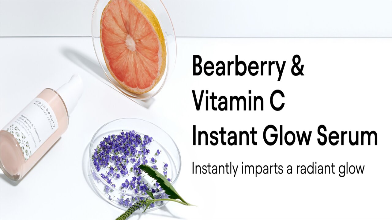 Alpyn Vitamin C & Bearberry Instant Glow Serum | Delivers an Instant Glow While Fading the Look of Dark Spots | 1.7 oz / 50 ml