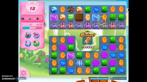 Candy Crush Level 1088 Audio Talkthrough, 3 Stars 0 Boosters