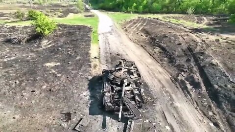 Russian main battle tank T-90M "Breakthrough" destroyed in Kharkiv region looks like!