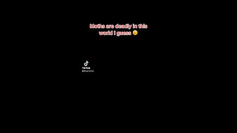 Moths are deadly in this world I guess 🤨