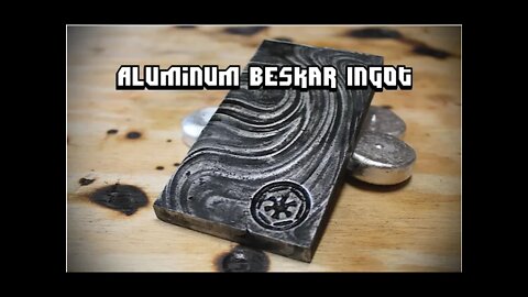 Beskar Ingot Cast From Aluminum