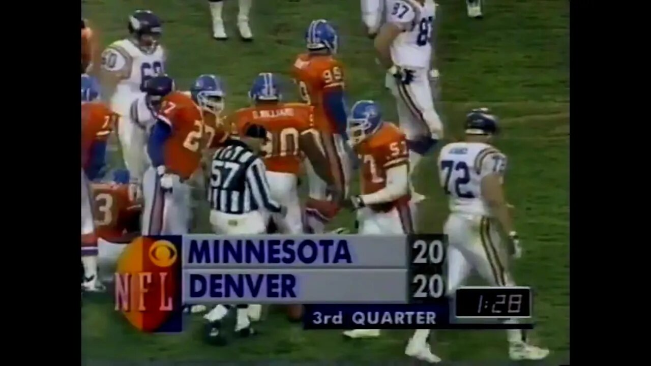 1993-11-14 Minnesota Vikings vs Denver Broncos