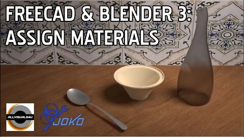 Render SolidWorks and FreeCAD models in Blender 3: Assign Materials |JOKO ENGINEERING|