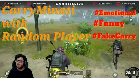 CarryMinati play Pubg with Random Player || Emotional & Comedy Moments || Fake Carryminati || SDGR