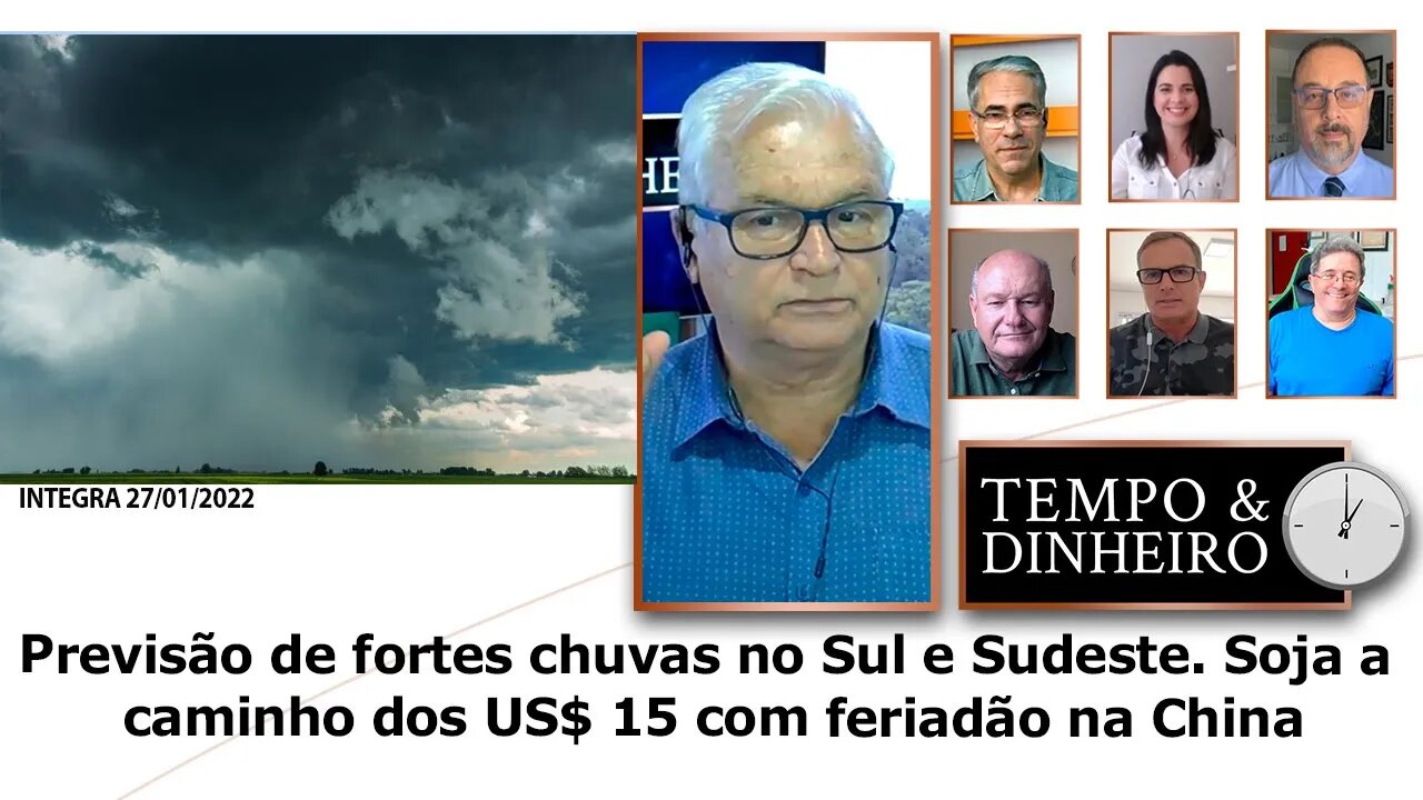 Previsão de fortes chuvas no Sul e Sudeste.Soja a caminho dos US$ 15 com feriadão na China