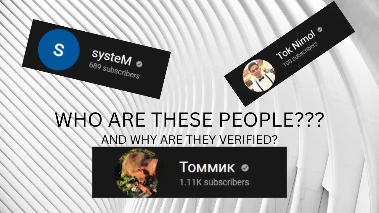 Why do people have the verification checkmark while under 100k Subscribers?