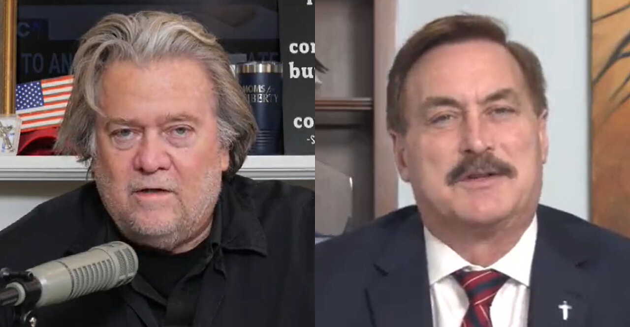 Mike Lindell Answers The Tough Question From Steve Bannon on Running for RNC Chair