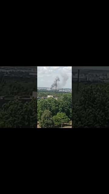 Russian Strike In Zaporizhia On A High-Voltage Equipment Plant Which Was Being Used As A Ammo Depot