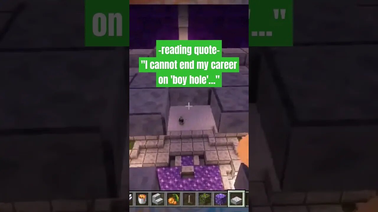 couldn't guess man hole #haywensmp #minecraft #funny