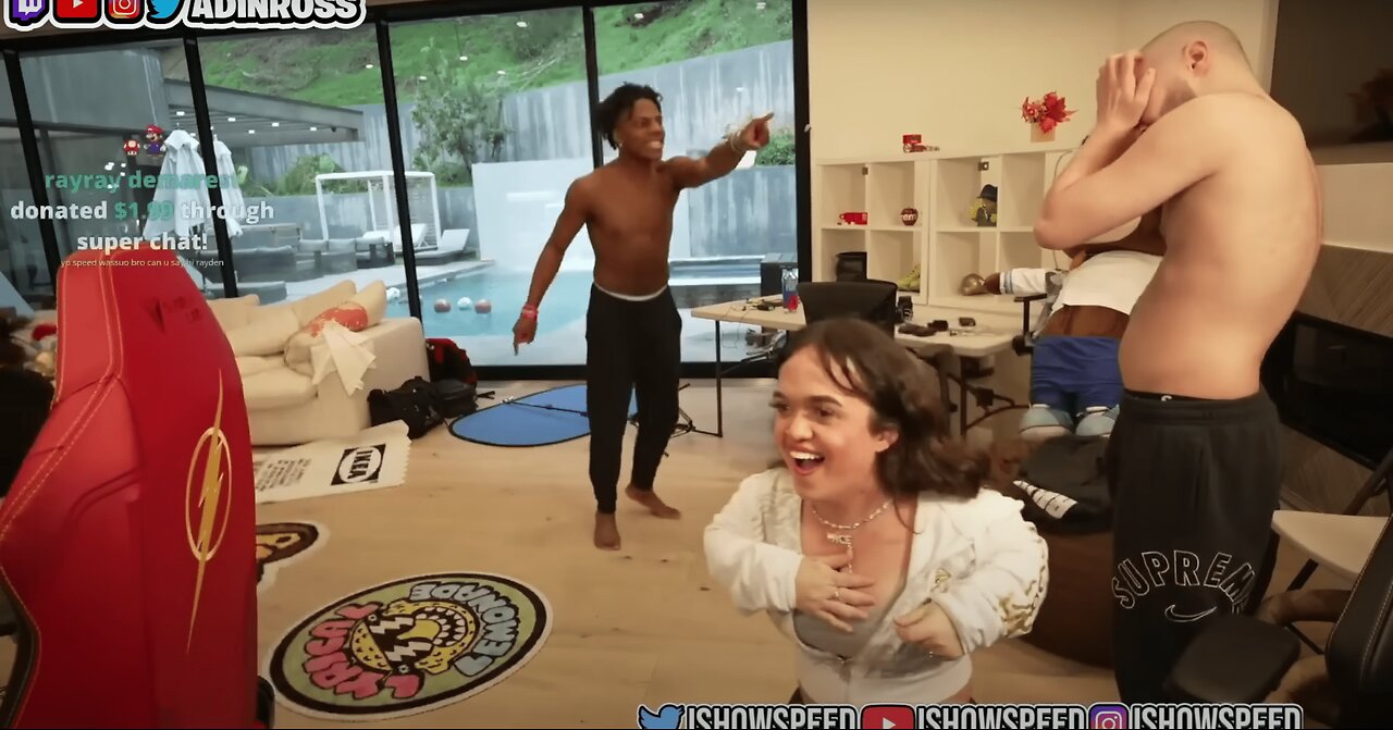 ADIN ROSS GETS PUNCHED IN THE EYE!!