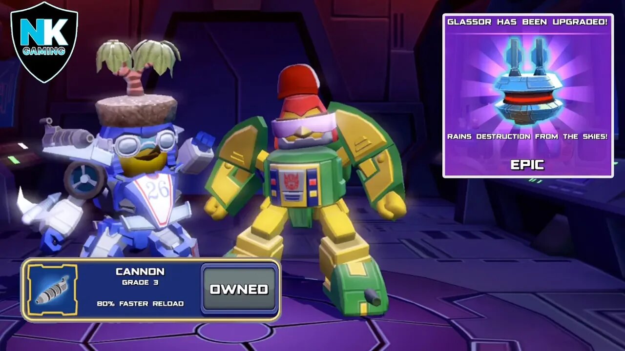 Angry Birds Transformers 2.0 - Preview Of Grade 3 Mirage & Glassor + New Chuck Character Cosmos