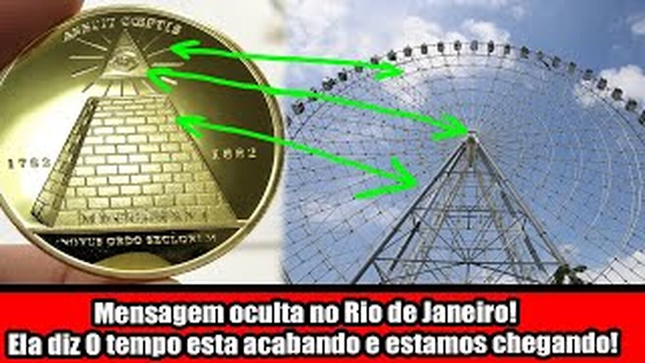 Mensagem oculta no Rio de Janeiro! Ela diz "O tempo esta acabando e estamos chegando"
