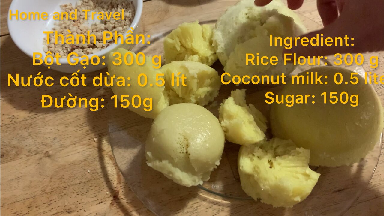 Bánh Bò Cơm Rượu Nghệ Tươi, Lá Dứa | Traditional Vietnamese Coconut Rice Cake Street Food